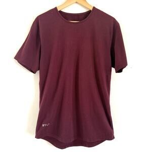 Bylt Basics Short Sleeve Shirt‎ Men's Size Small Maroon Burgundy
